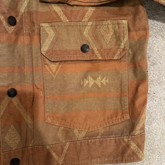Levi’s Aztec Diamond Zip Up Shirt Jacket Men’s Medium - Picture 2 of 5